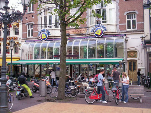 The Bulldog Palace coffeeshop in the Leidseplein in Amsterdam