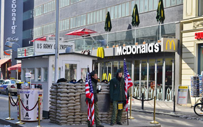 Checkpoint Charlie in Berlin Germany
