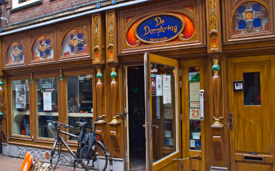 The legendary Coffeeshop Dampkring in Amsterdam Holland